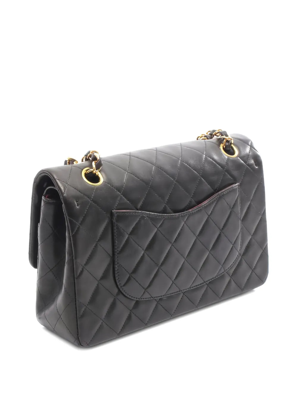 Chanel Pre Owned 1991 1994 Double Flap Quilted Chain Strap Shoulder Bag