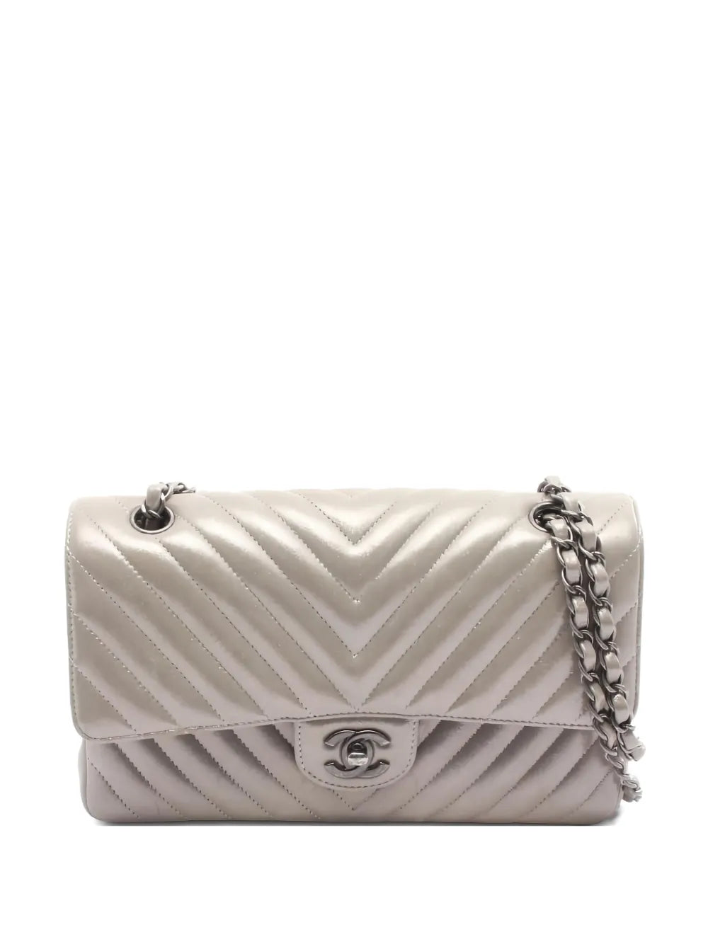 Chanel Pre Owned 2016 2017 Double Flap Chain Strap Shoulder Bag