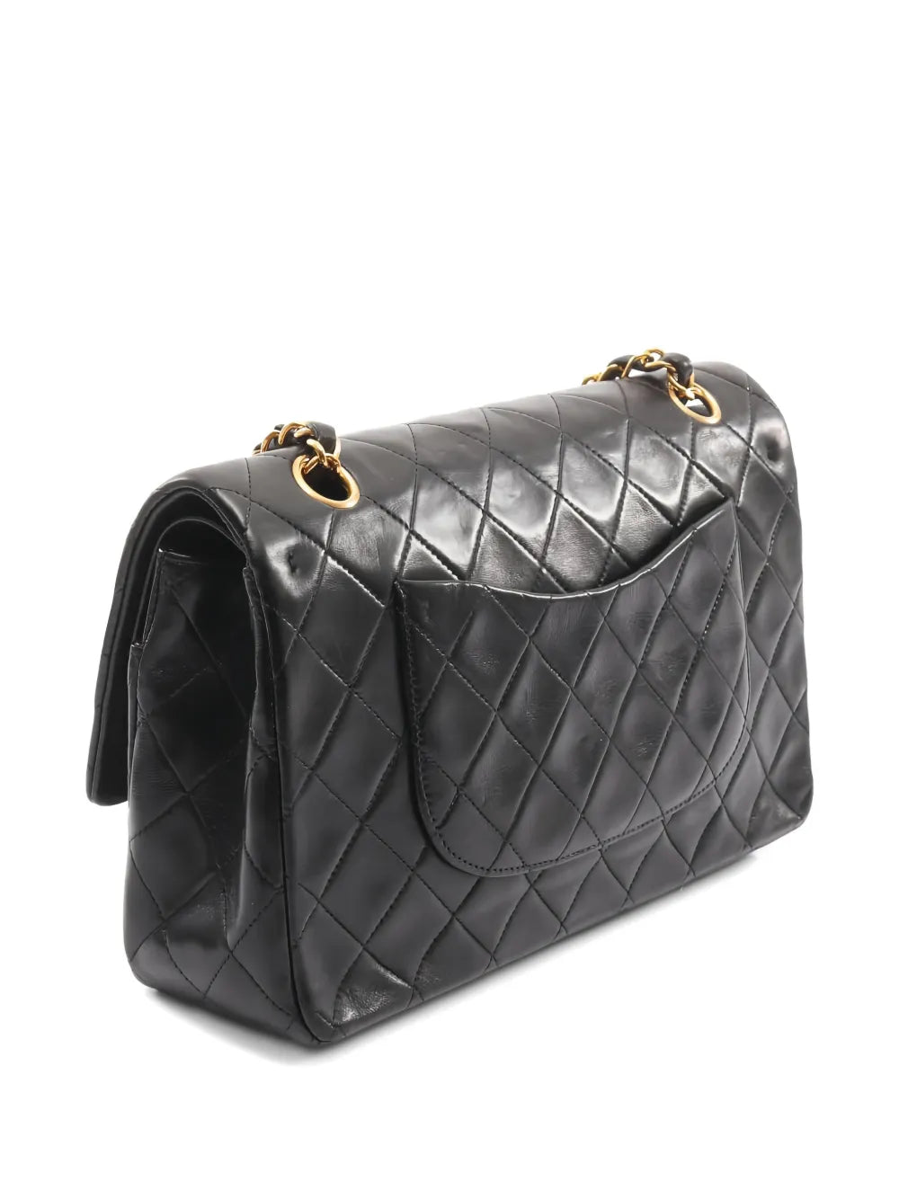 Chanel Pre Owned 1994 1996 Double Flap Chain Strap Shoulder Bag