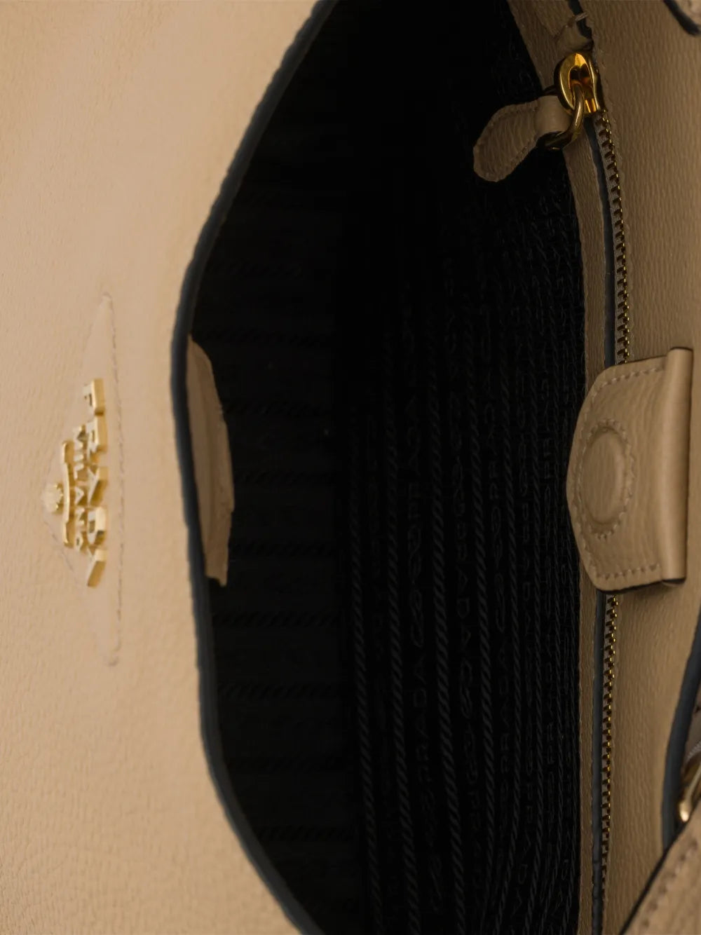 Prada Logo Detail Leather Shoulder Bag