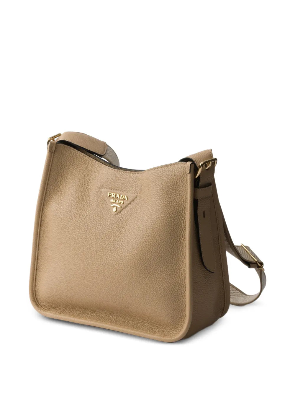 Prada Logo Detail Leather Shoulder Bag