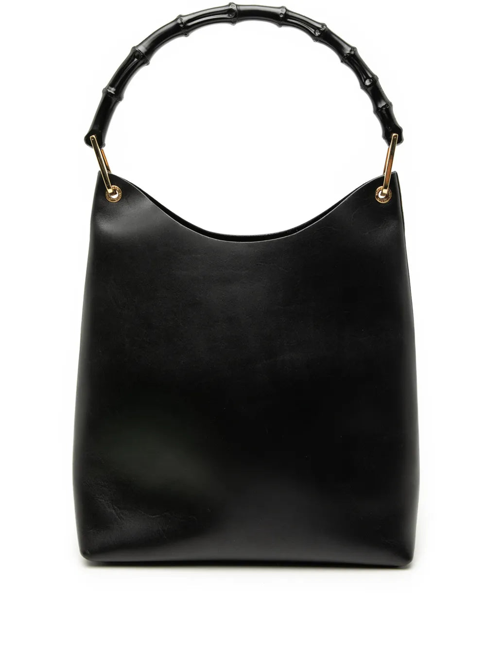 Gucci Pre Owned 20Th Century Leather Bamboo Shoulder Bag