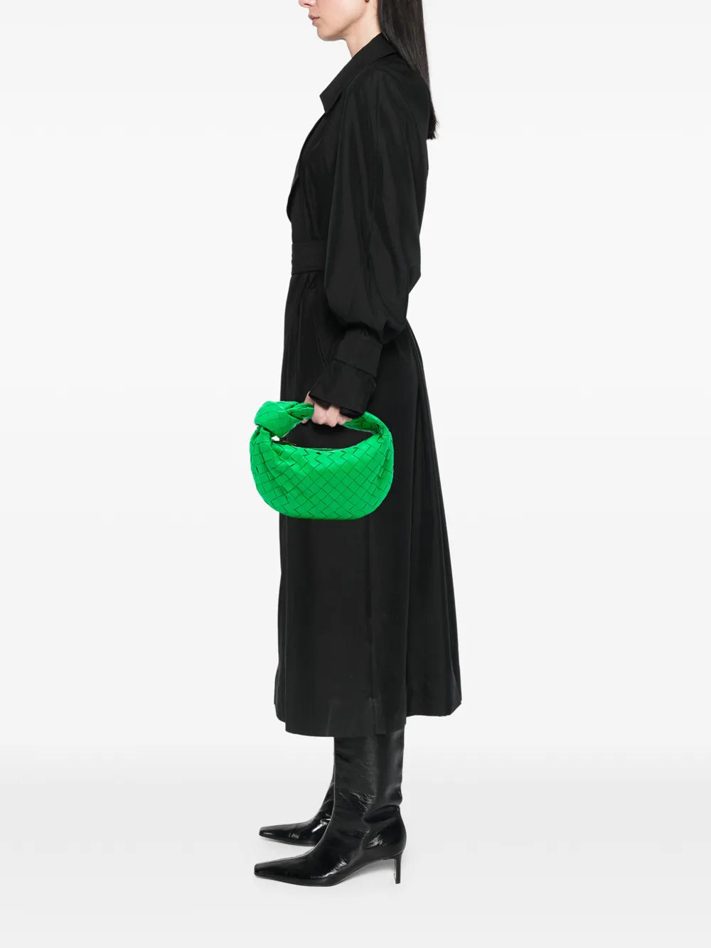 Bottega Veneta Pre Owned 2012 2025 Mini Nappa Intrecciato Jodie Hobo Bag