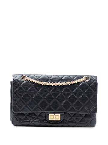 Chanel Pre Owned 2009 2010 Reissue 255 Aged Calfskin Double Flap 226 Shoulder Bag