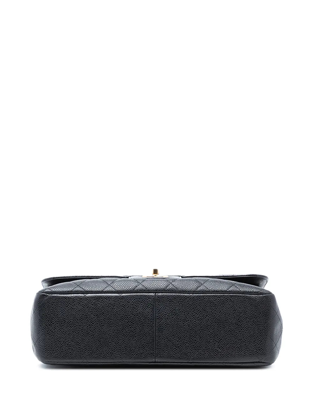 Chanel Pre Owned 2010 2011 Jumbo Classic Caviar Double Flap Shoulder Bag