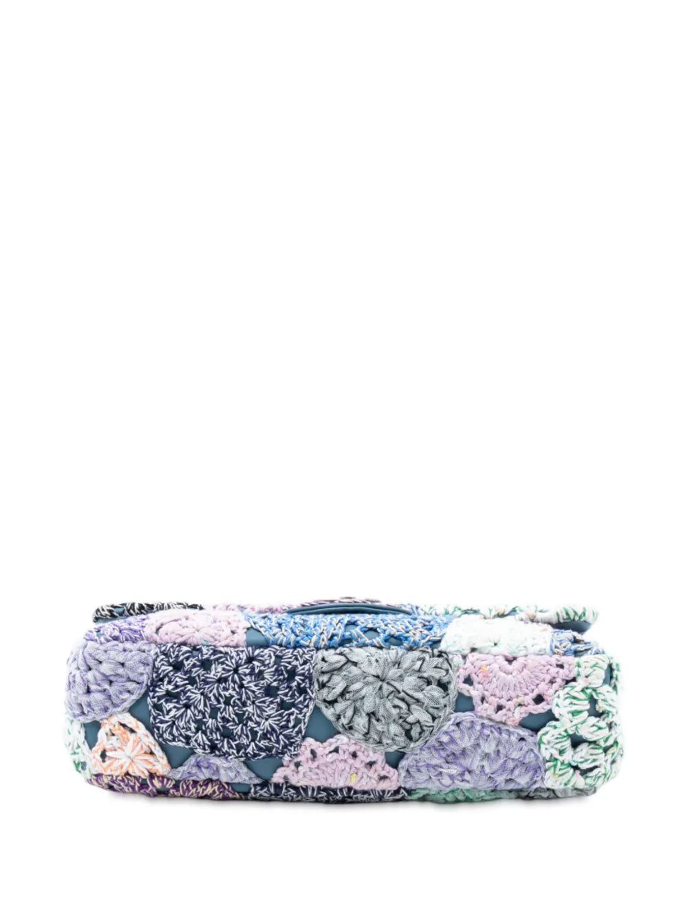 Chanel Pre Owned 2015 2016 Small Crochet Cotton Paris Seoul Crochet Work Flap Shoulder Bag