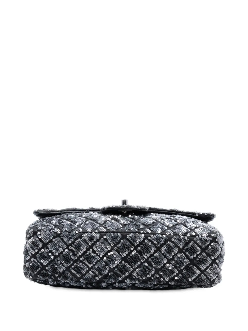 Chanel Pre Owned 2012 2013 Medium Cc Quilted Lambskin Sequin Single Flap Shoulder Bag