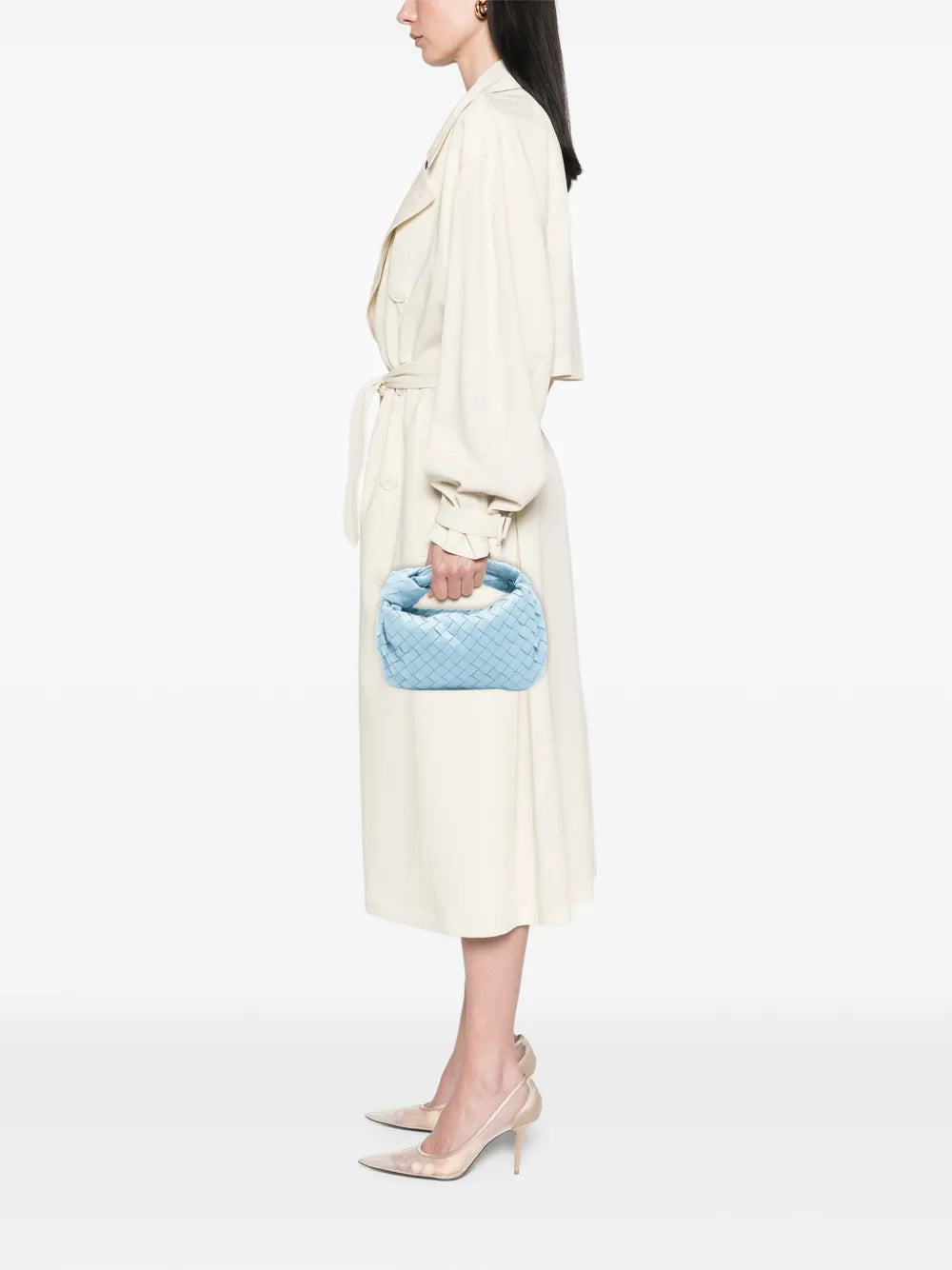 Bottega Veneta Pre Owned 2012 2025 Mini Nappa Intrecciato Jodie Hobo Bag