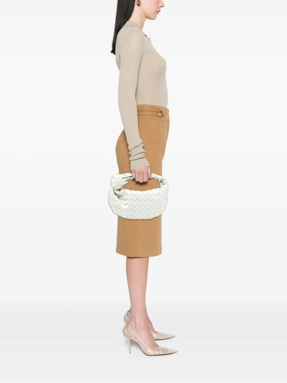 Bottega Veneta Pre Owned 2012 2025 Mini Nappa Intrecciato Jodie Hobo Bag