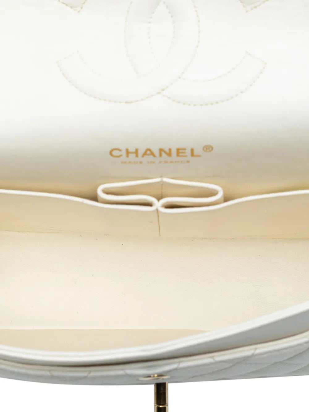 Chanel Pre Owned 2003 2004 Medium Classic Caviar Double Flap Shoulder Bag