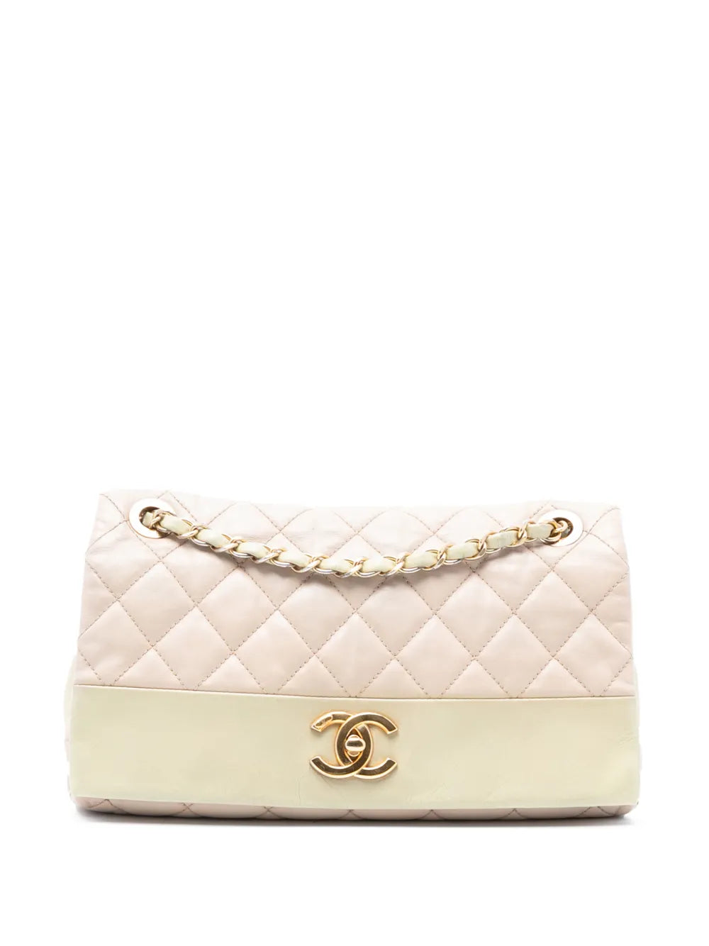 Chanel Pre Owned 2014 2015 Medium Quilted Calfskin Soft Elegance Flap Shoulder Bag
