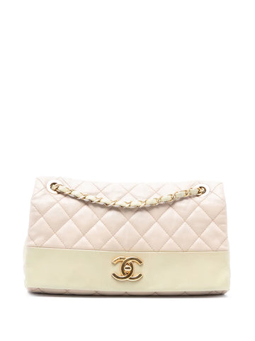 Chanel Pre Owned 2014 2015 Medium Quilted Calfskin Soft Elegance Flap Shoulder Bag
