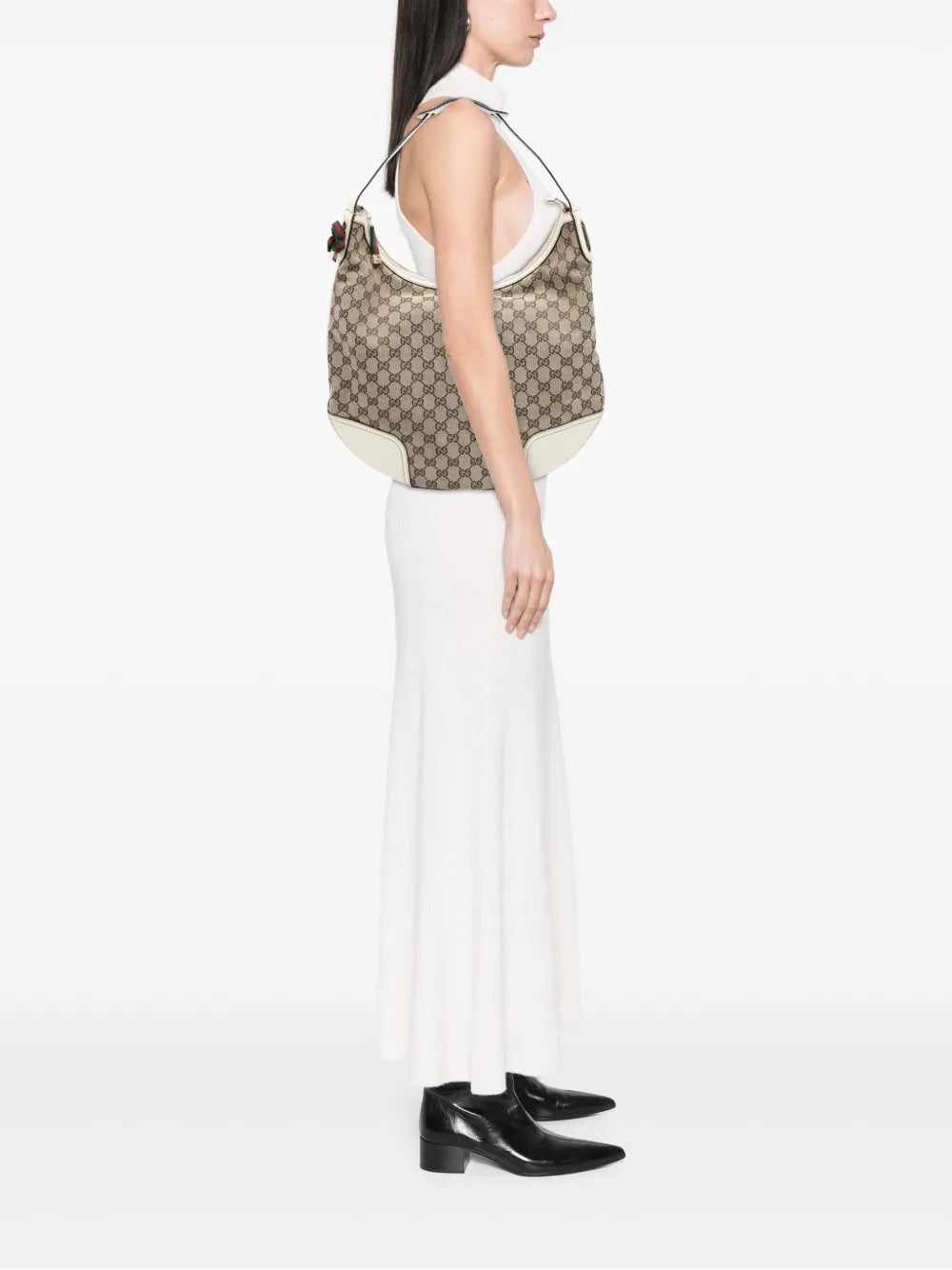 Gucci Pre Owned 2016 2025 Large Gg Canvas Princy Hobo Bag
