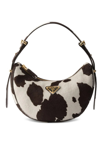 Prada Mini Arque Printed Leather Shoulder Bag