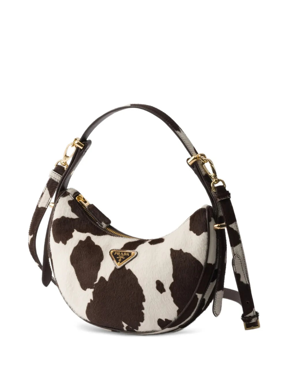 Prada Mini Arque Printed Leather Shoulder Bag