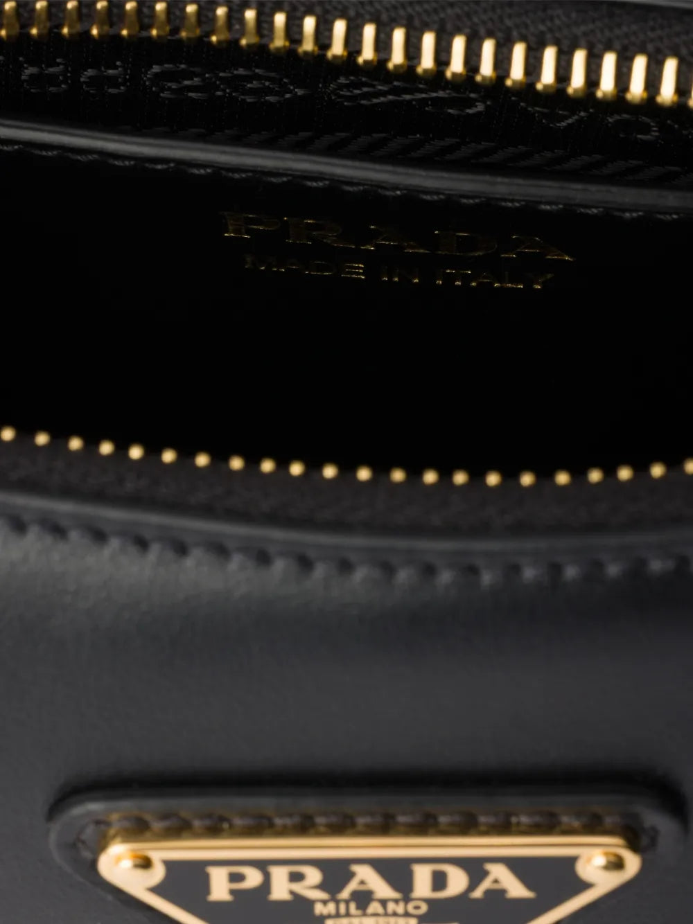 Prada Mini Arque Leather Shoulder Bag
