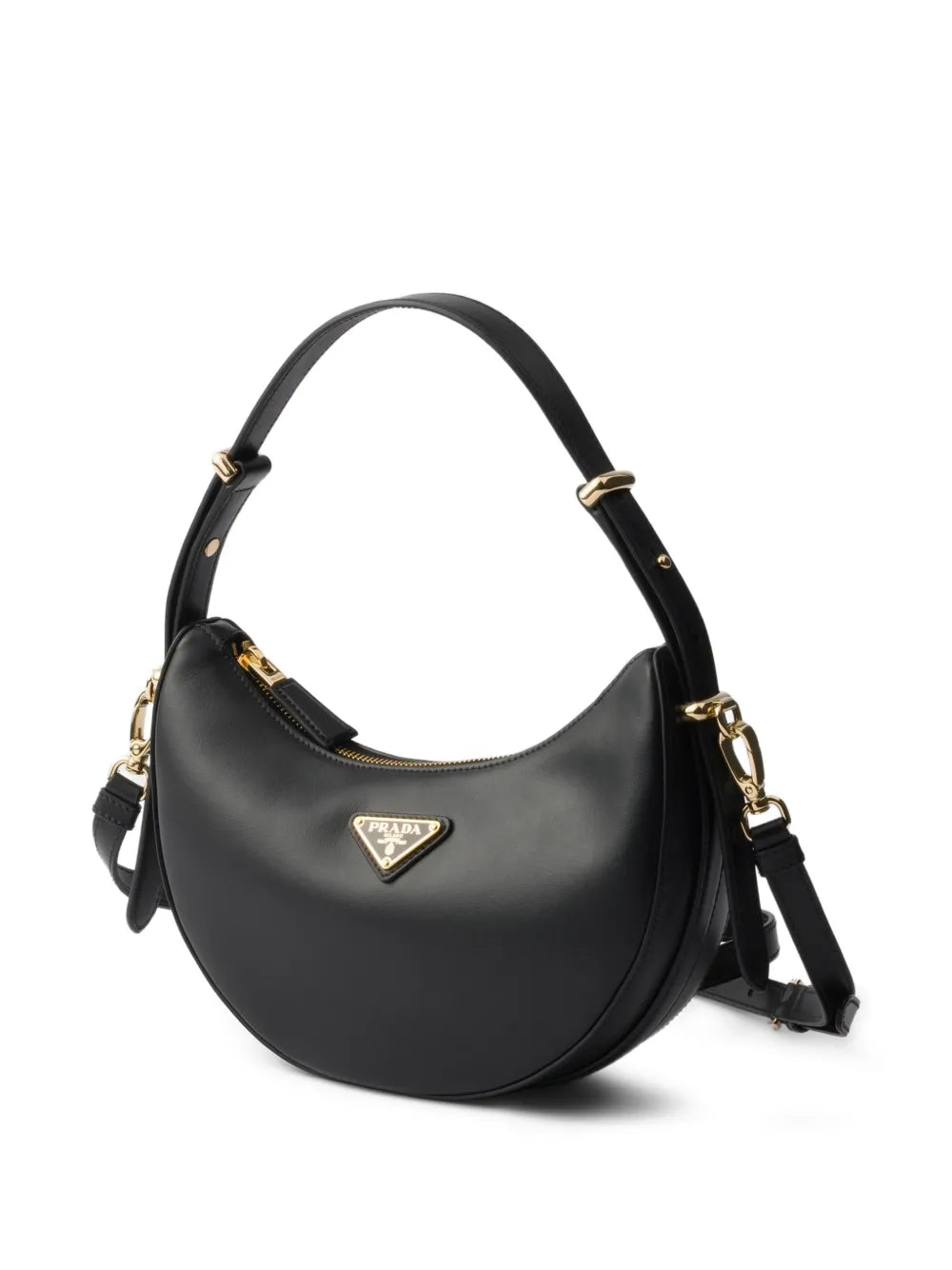 Prada Mini Arque Leather Shoulder Bag