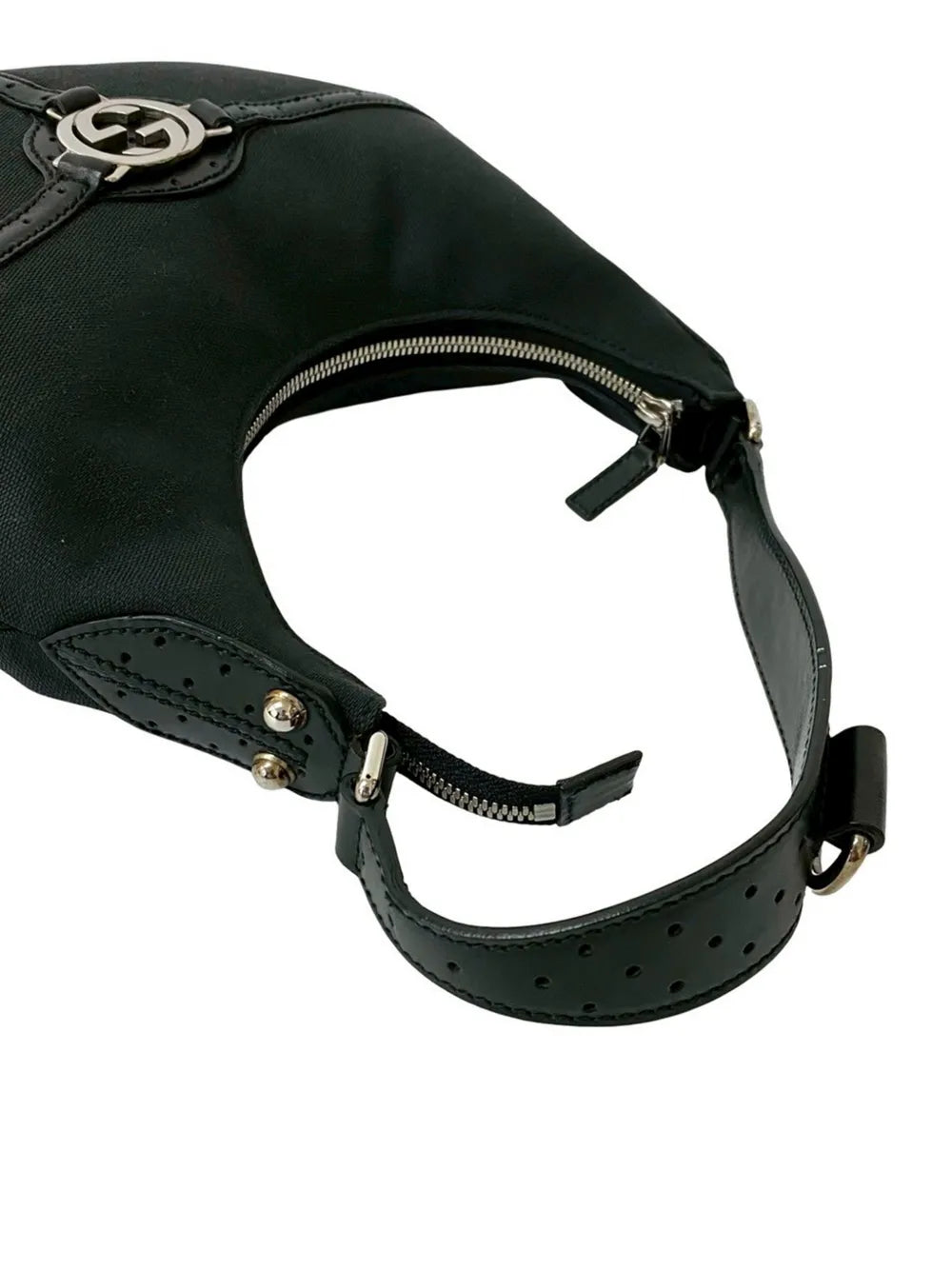 Gucci Pre Owned 2016 2025 Canvas Reins Hobo Bag