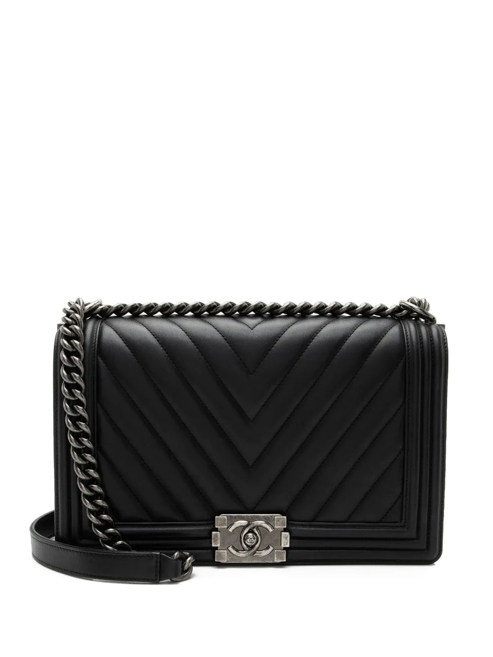 Chanel Pre Owned 2016 2017 Medium Boy Shoulder Bag