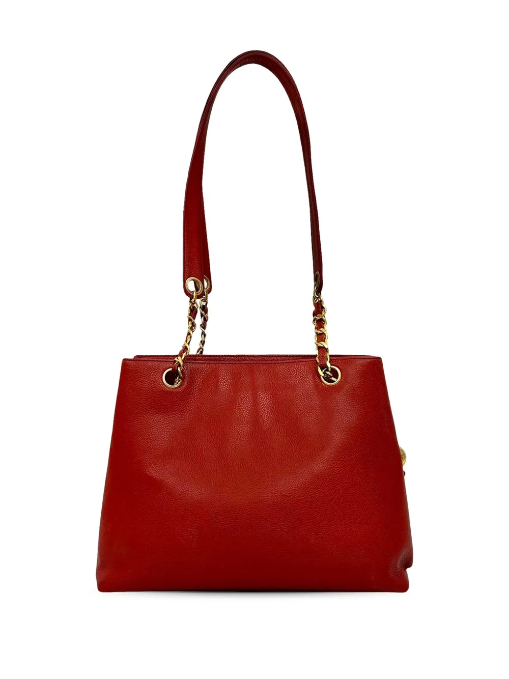Chanel Pre Owned 1994 1996 Cc Caviar Front Pocket Shoulder Bag