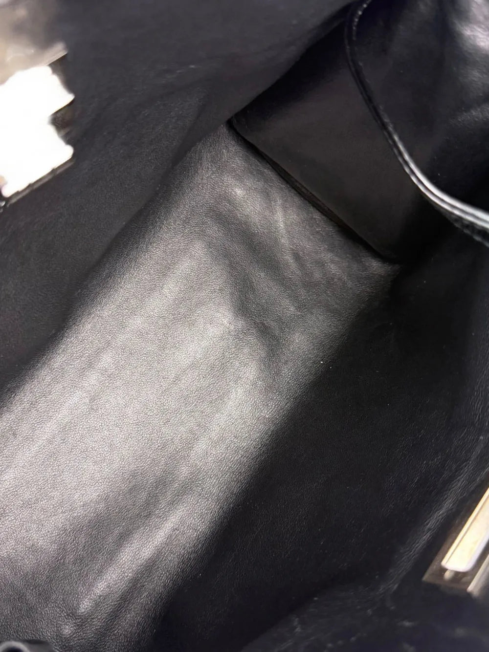 Chanel Pre Owned Mademoiselle Patent Leather Shulder Bag