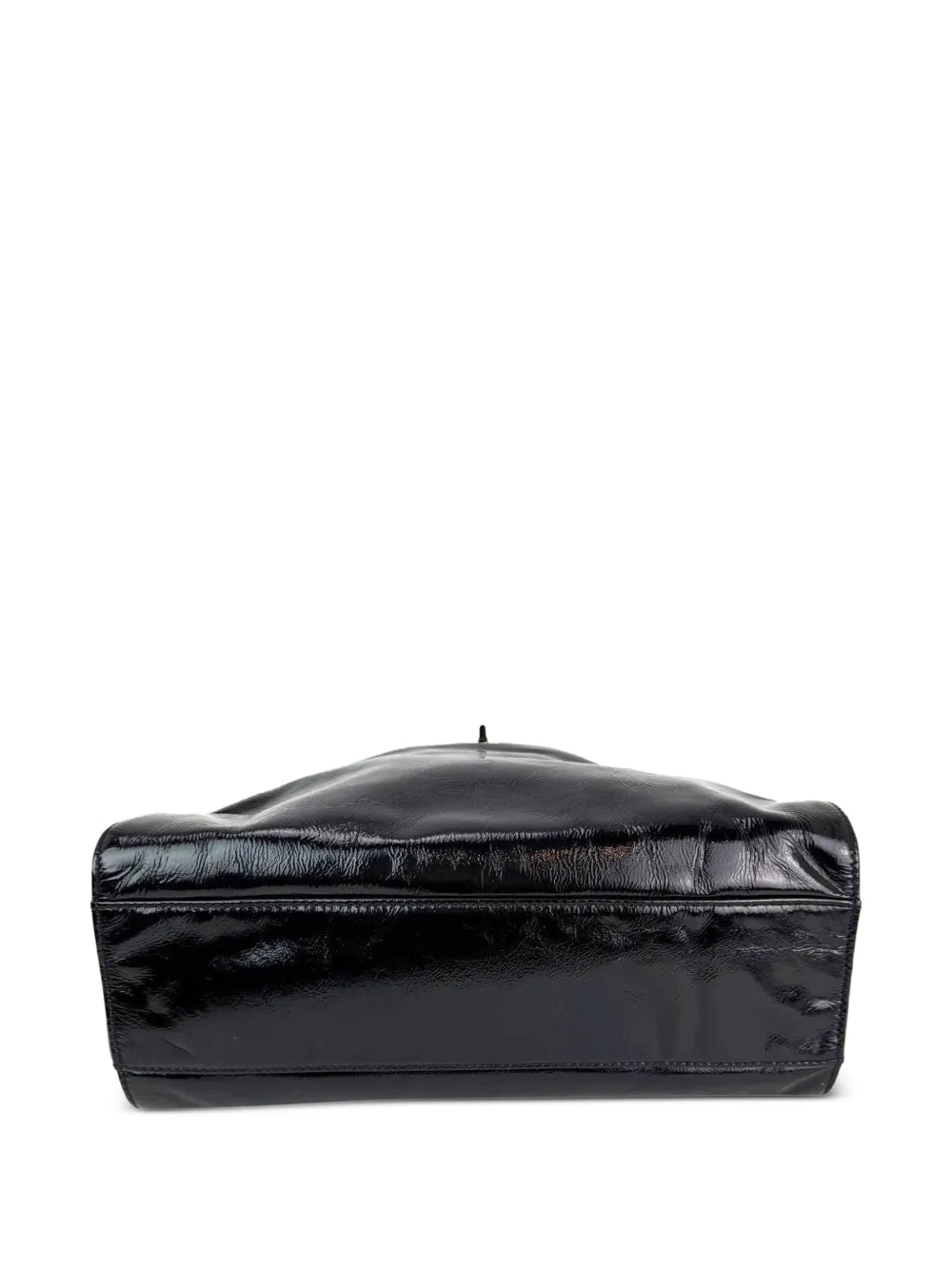 Chanel Pre Owned Mademoiselle Patent Leather Shulder Bag