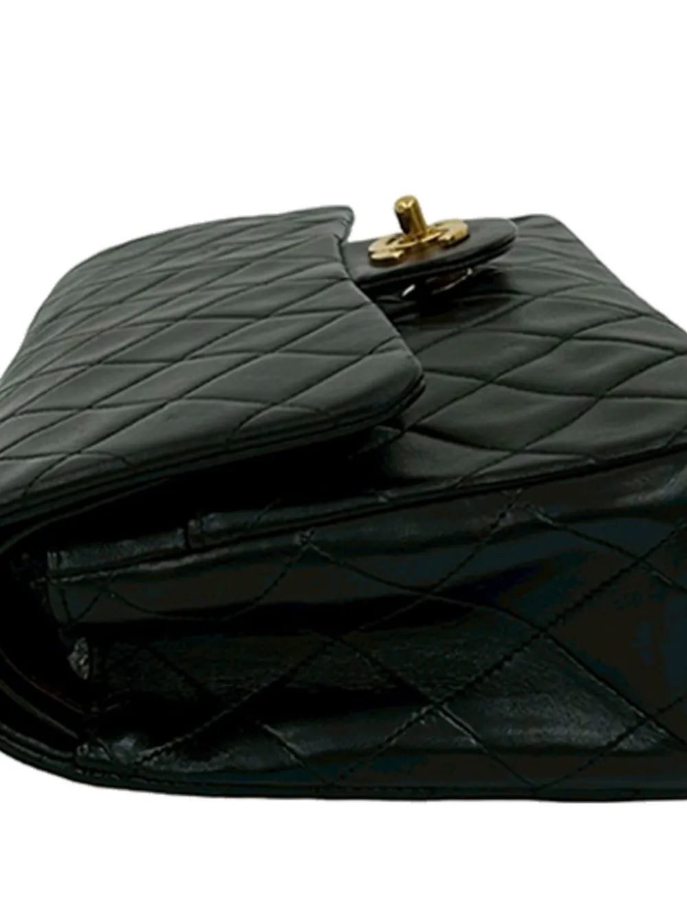 Chanel Pre Owned 1991 1994 Medium Classic Lambskin Double Flap Shoulder Bag
