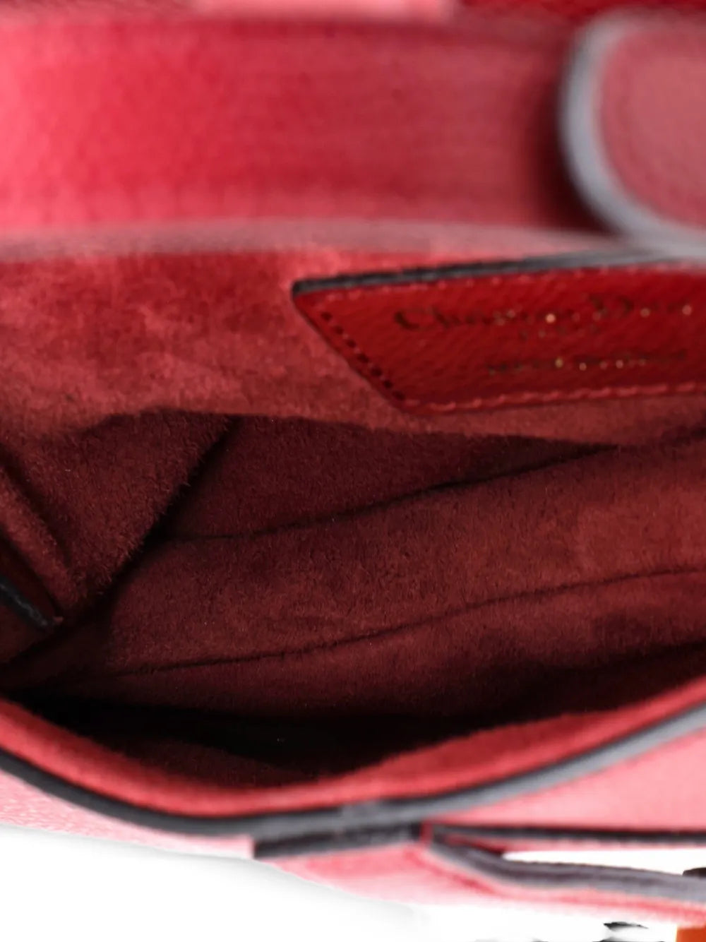 Christian Dior Pre Owned Saddle Handbag Leather Mini Shoulder Bag