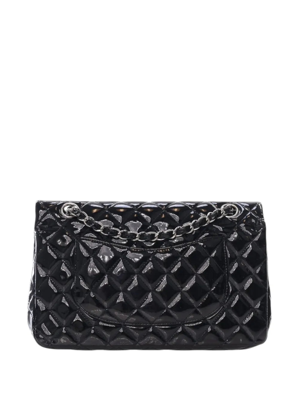 Chanel Pre Owned 2010 2011 Medium Classic Patent Double Flap Shoulder Bag