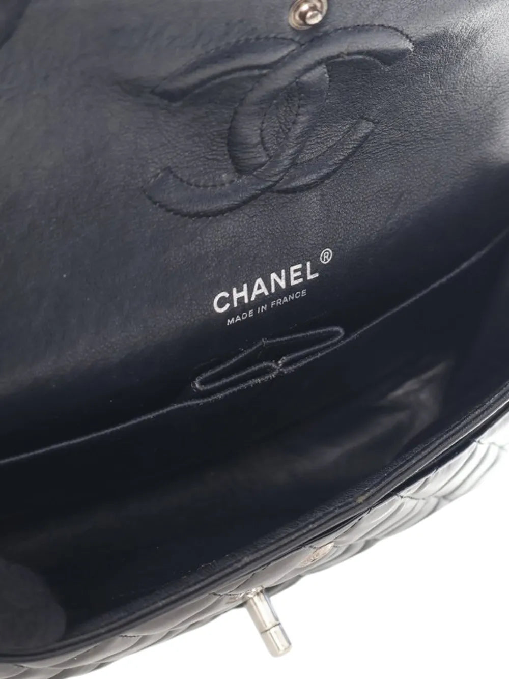 Chanel Pre Owned 2010 2011 Medium Classic Patent Double Flap Shoulder Bag
