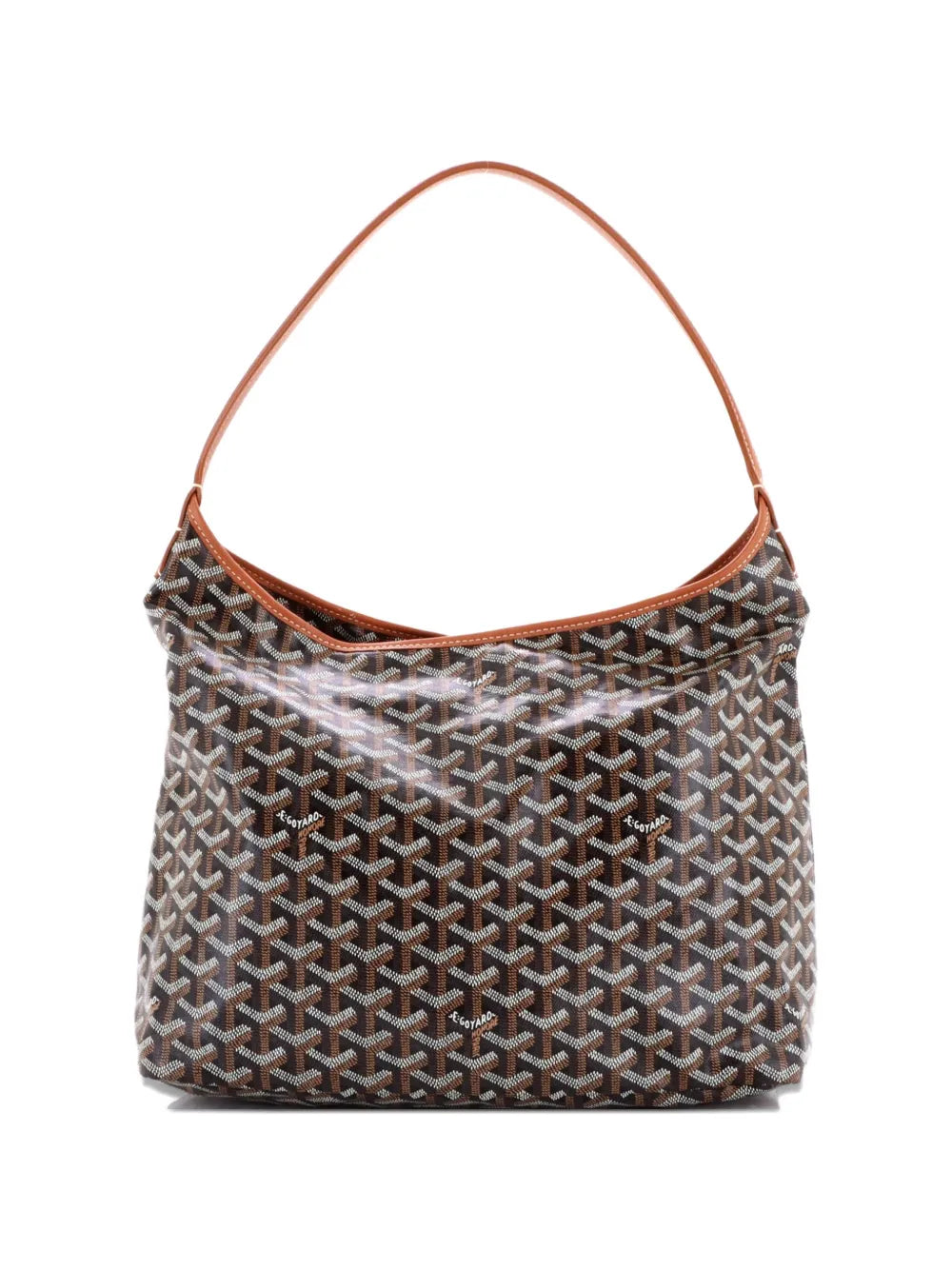 Goyard Pre Owned Boheme Coated Canvas Hobo Bag