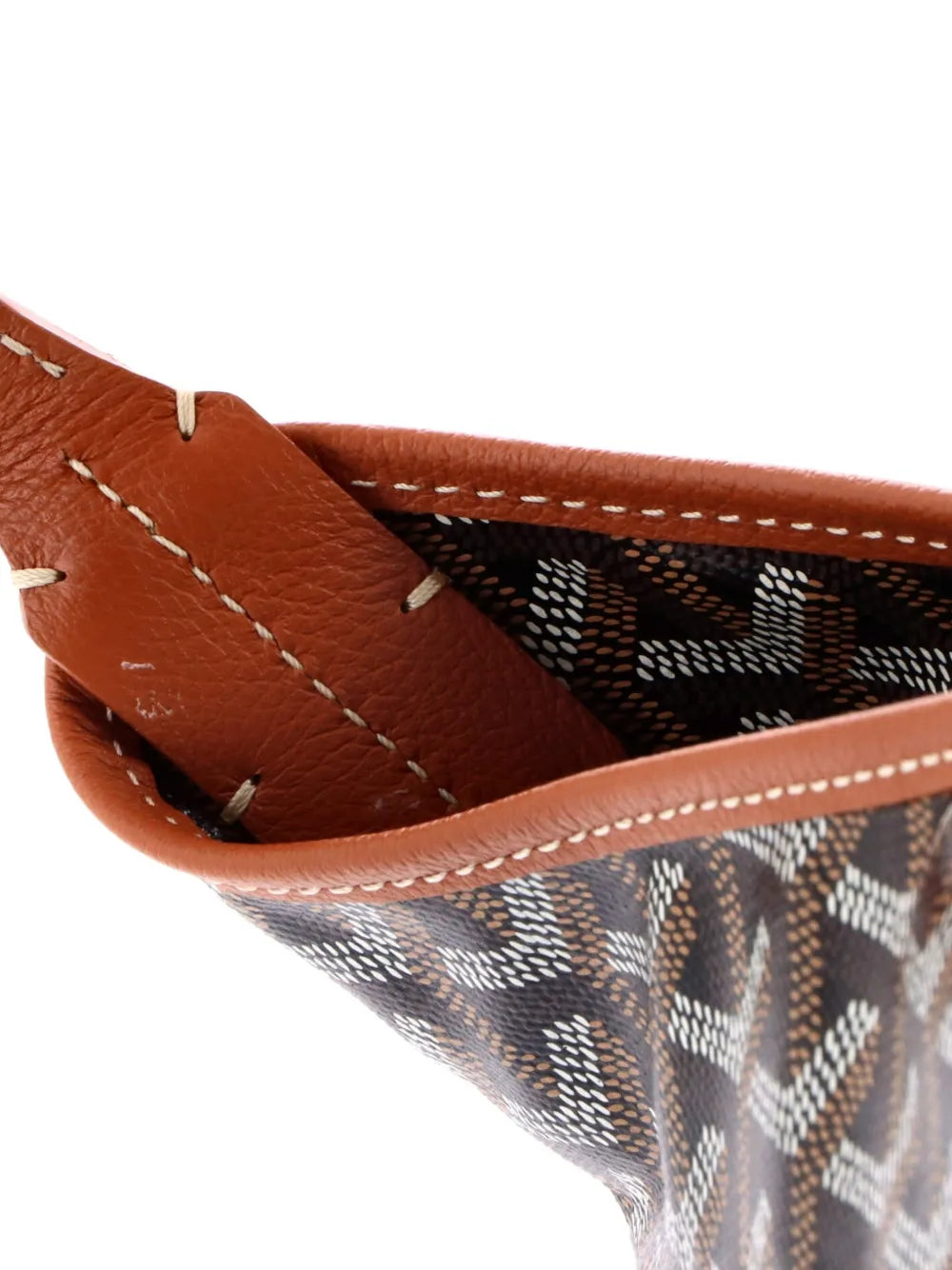 Goyard Pre Owned Boheme Coated Canvas Hobo Bag