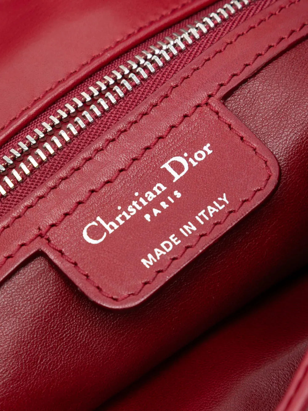 Christian Dior Pre Owned 2009 Small Lambskin Demi Lune Flap Shoulder Bag
