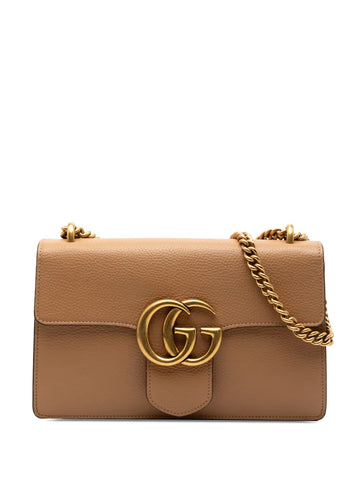 Gucci Pre Owned 2016 2025 Medium Gg Marmont Leather Chain Flap Shoulder Bag
