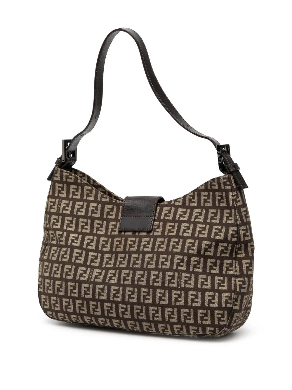 Fendi Pre Owned 2010 2025 Zucchino Canvas Shoulder Bag