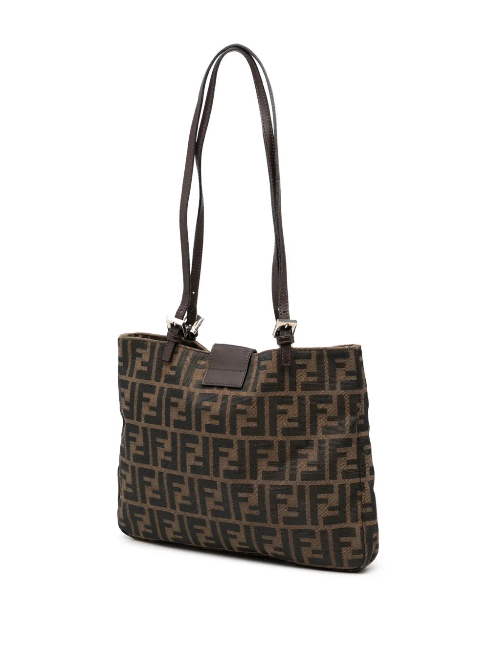 Fendi Pre Owned 2000 2010 Zucca Canvas Shoulder Bag