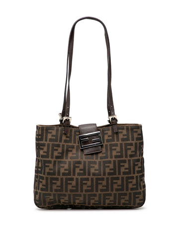 Fendi Pre Owned 2000 2010 Zucca Canvas Shoulder Bag