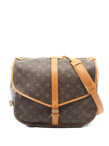 Louis Vuitton Pre Owned 1990 35 Saumur Monogram Shoulder Bag