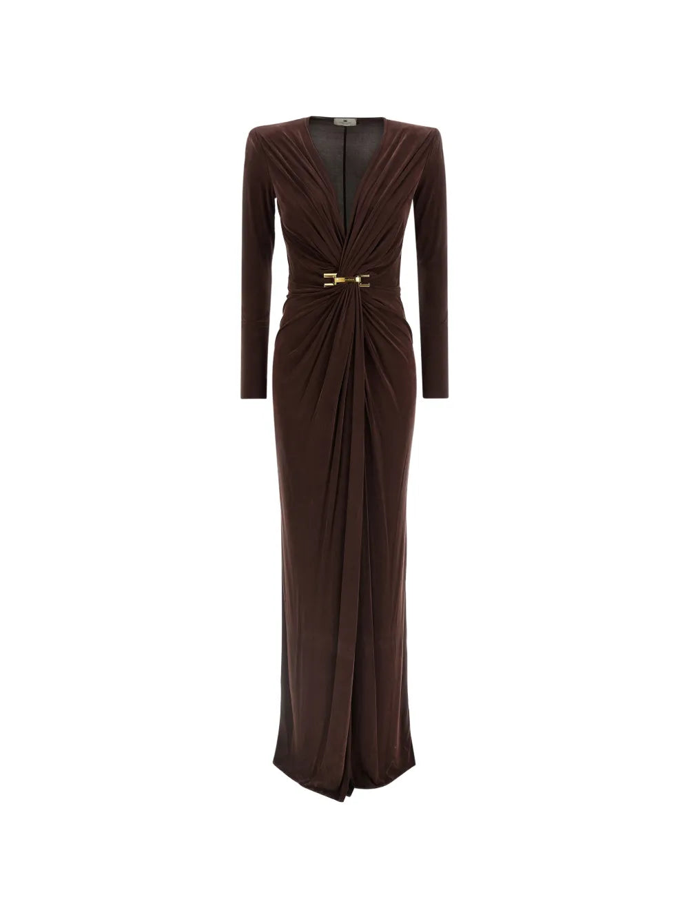 Elisabetta Franchi Draping Maxi Dress