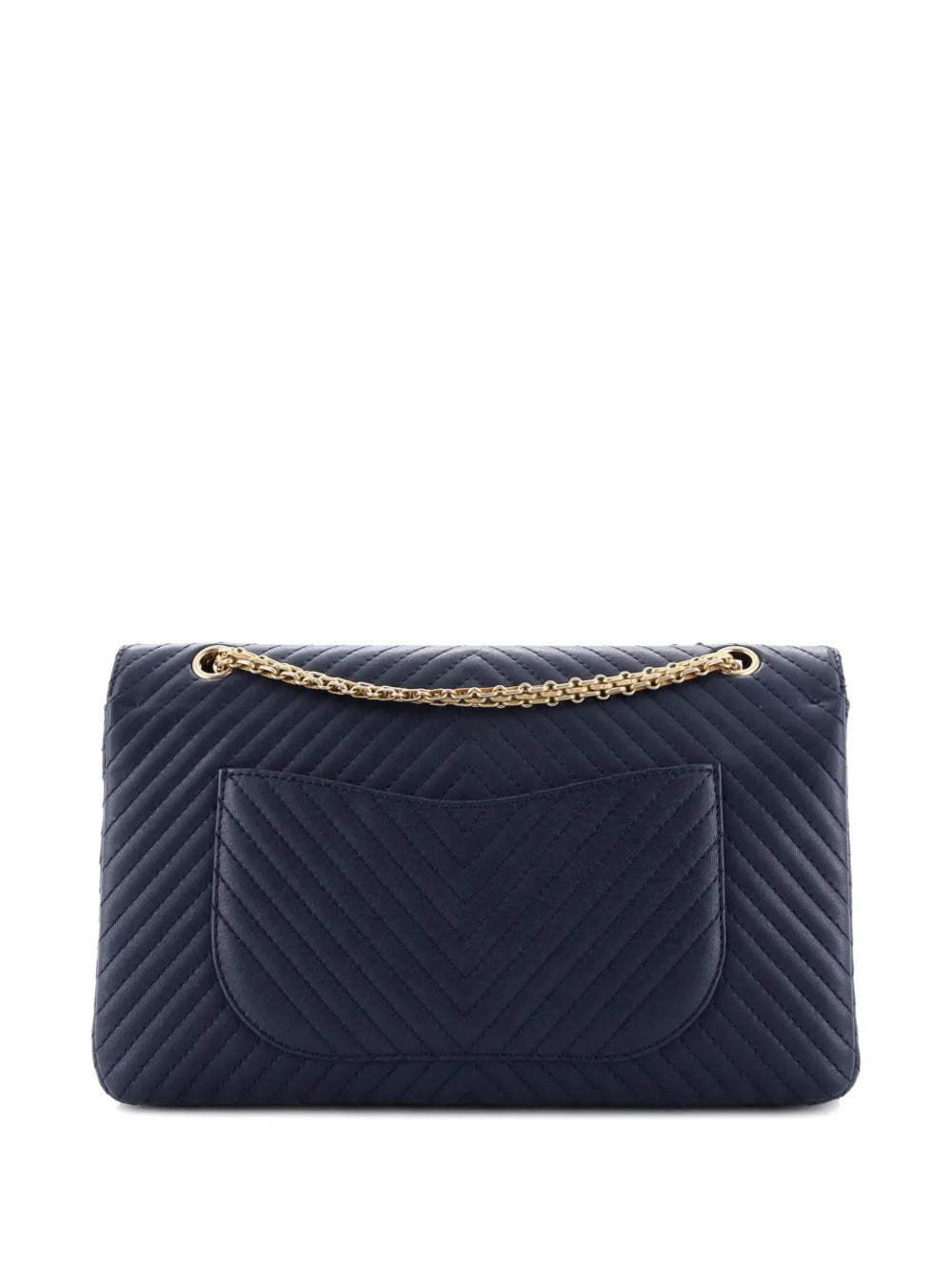 Chanel Pre Owned Reissue 255 Flap Bag Chevron Sheepskin 227 Shoulder Bag