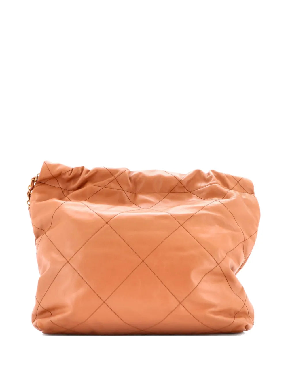 Chanel Pre Owned 22 Chain Quilted Calfskin Small Hobo Bag