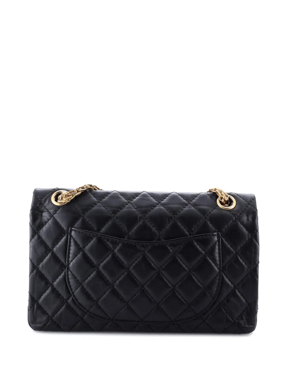 Chanel Pre Owned Lucky Charms Reissue 255 Flap Bag Quilted Aged Calfskin 225 Shoulder Bag