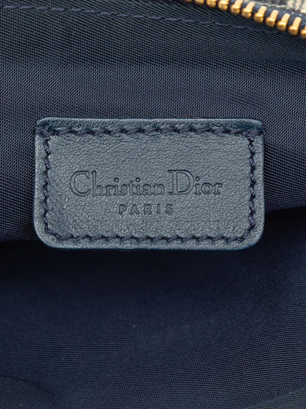 Christian Dior Pre Owned 2001 Mini Diorissimo Canvas Saddle Pochette Shoulder Bag