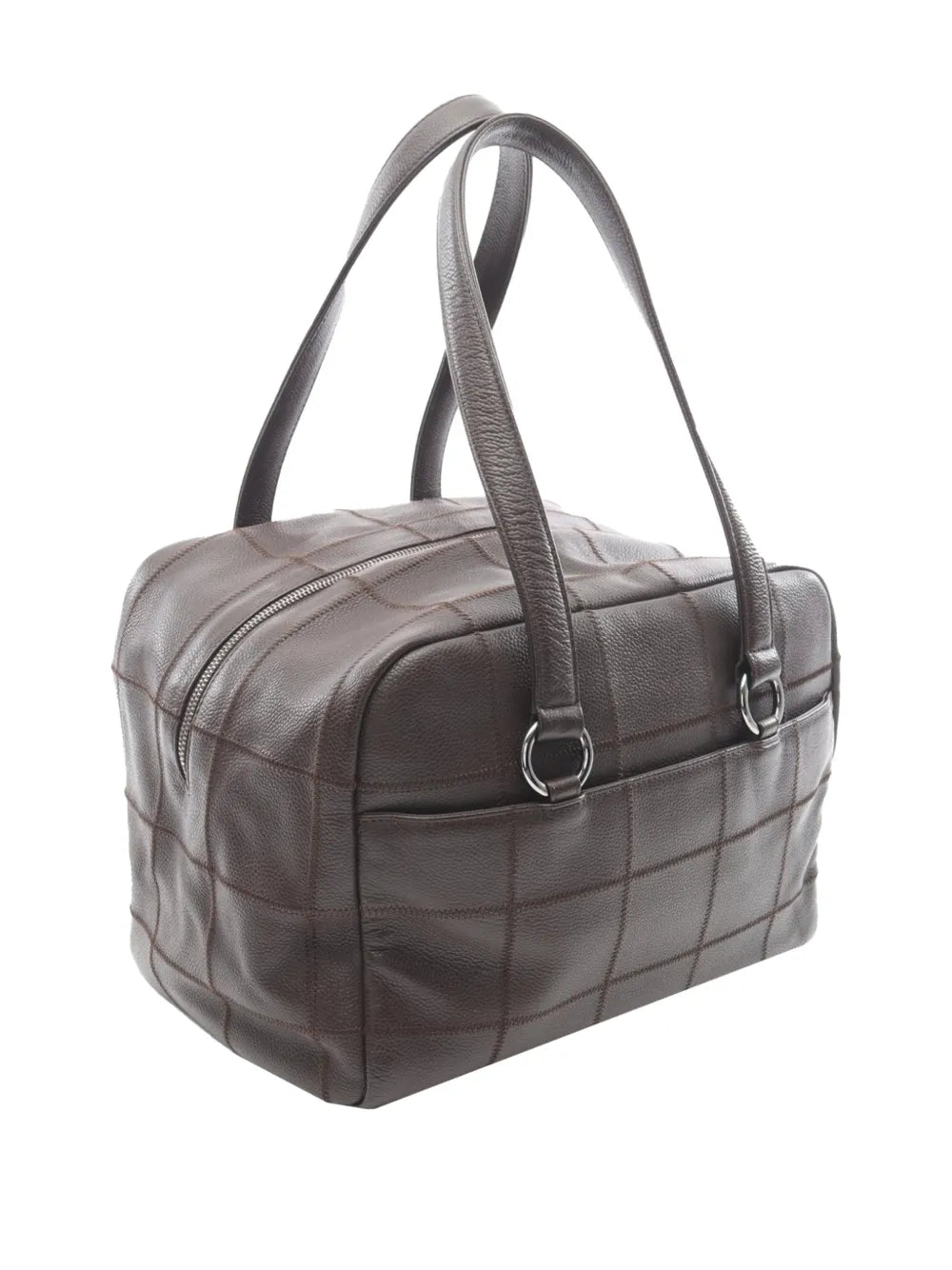 Chanel Pre Owned 2004 2005 Caviar Chocolate Bar Shoulder Bag