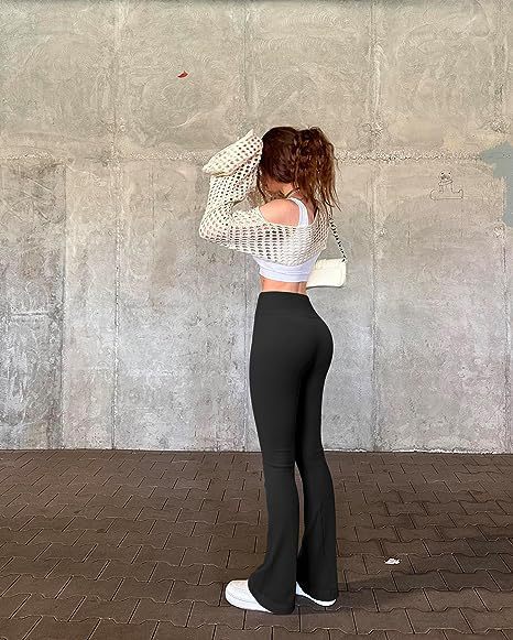 Casual Yoga Pants Stripe Pant Ladies Black